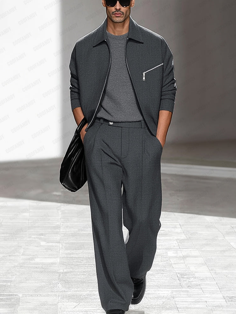 Refined Comfort Jacket Pants Set
