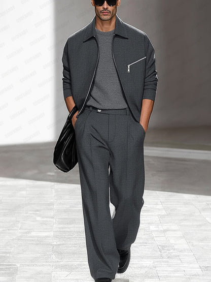 Refined Comfort Jacket Pants Set