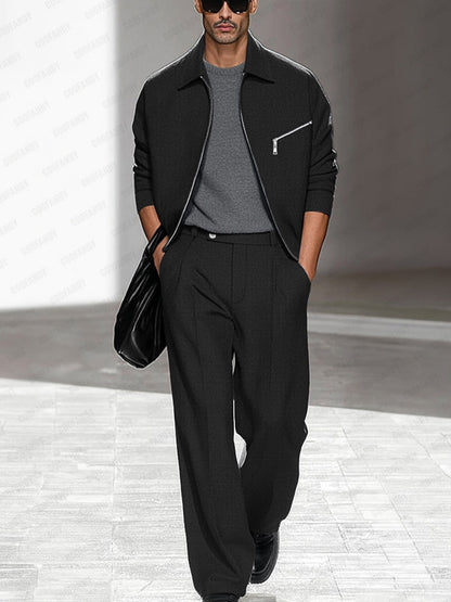 Refined Comfort Jacket Pants Set