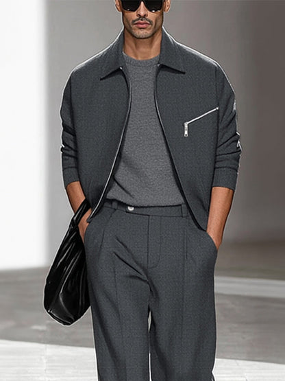 Refined Comfort Jacket Pants Set