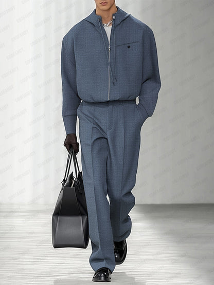 Leisure Relaxed Hood Jacket Pants Set
