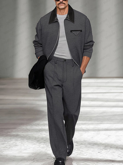 Vintage Style Jacket Pants Set