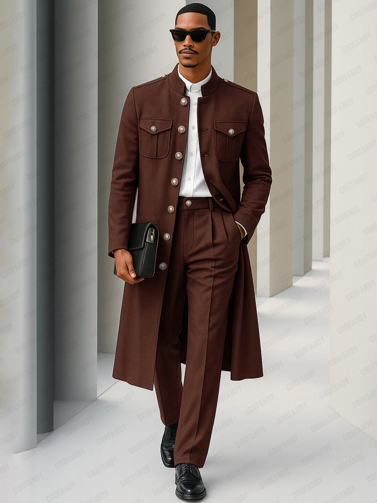 Elegant Smart Casual Coat Pants Set