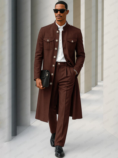 Elegant Smart Casual Coat Pants Set