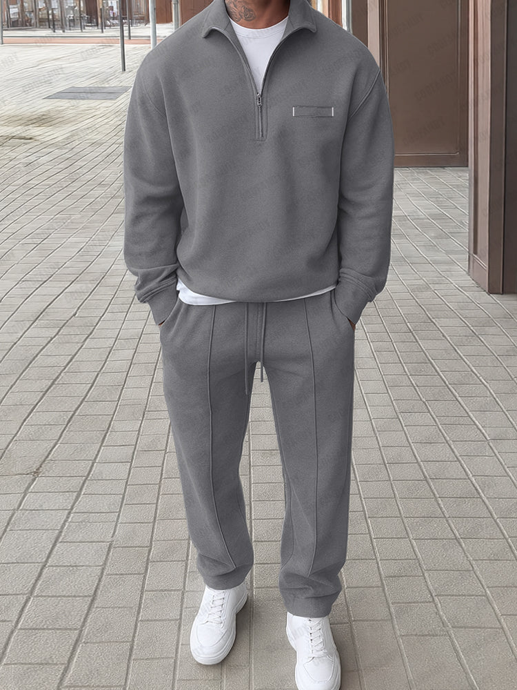 Athleisure Comfort Sweatshirt Pants Set