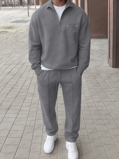 Athleisure Comfort Sweatshirt Pants Set