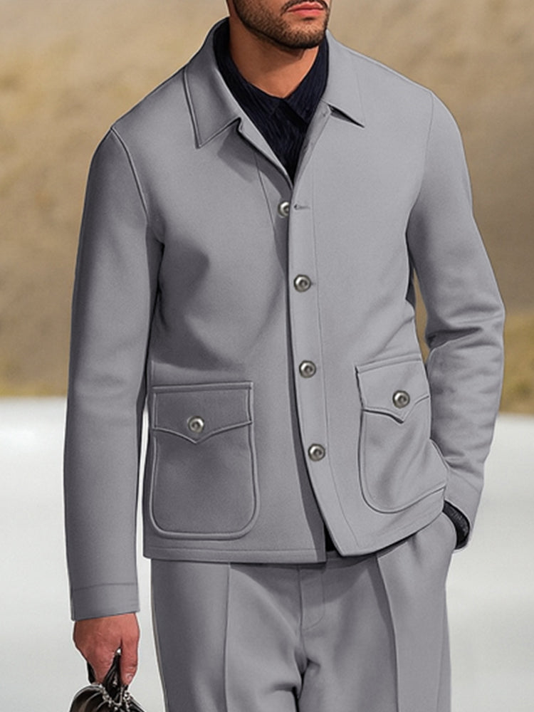 Refined Leisure Jacket Pants Set