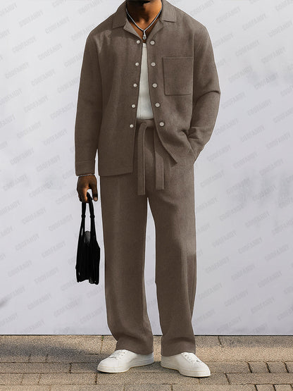Commuting Style Suede Matching Set