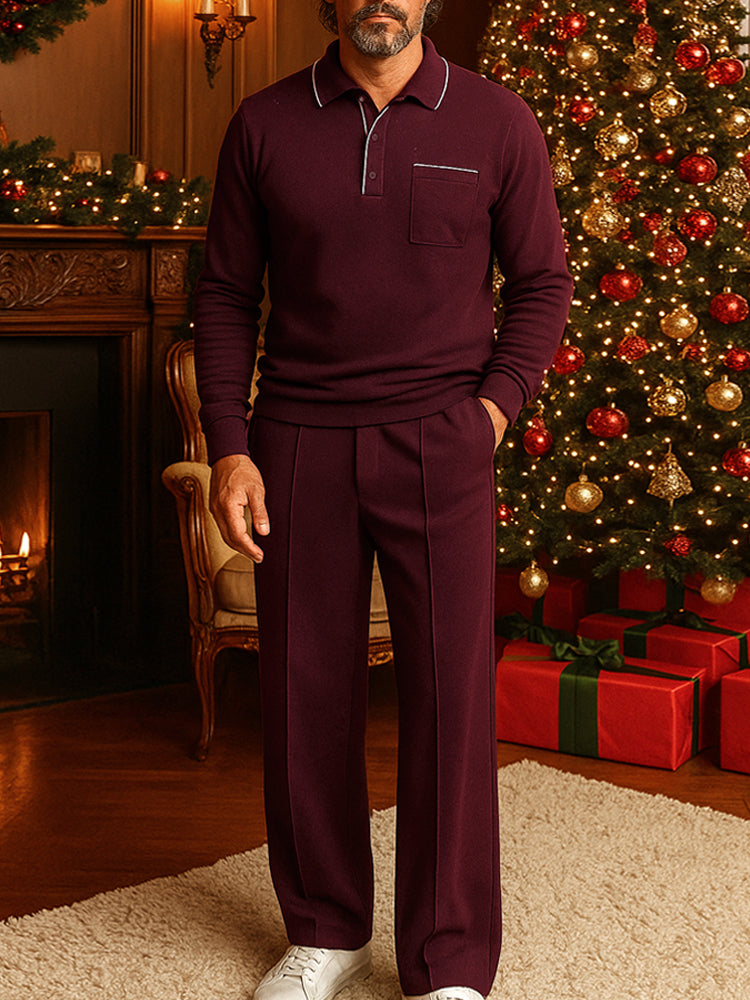 Wardrobe Essential Polo Shirt Pants Set
