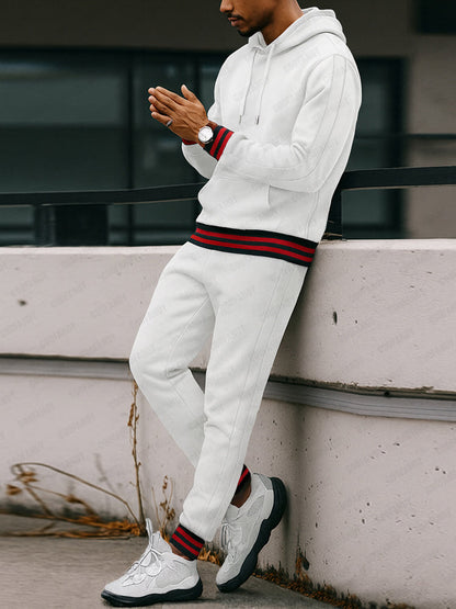 Casual Athletic Hoodie Joggers Set