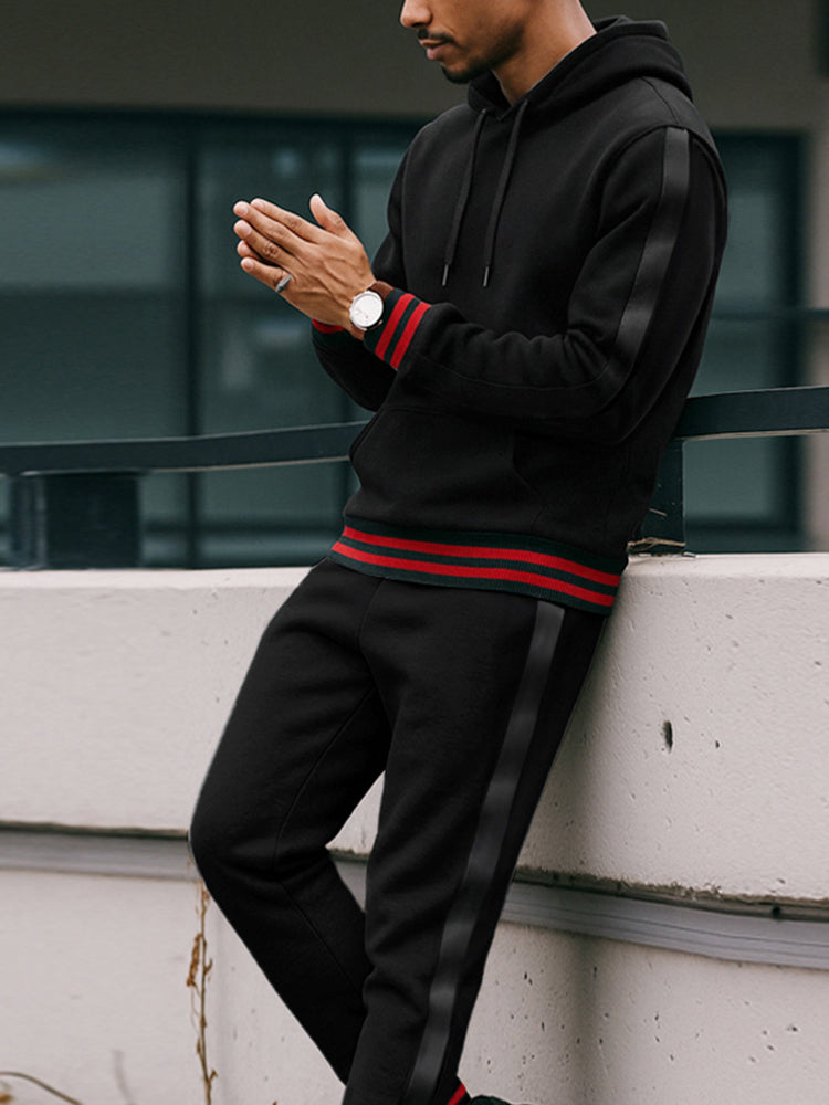 Casual Athletic Hoodie Joggers Set