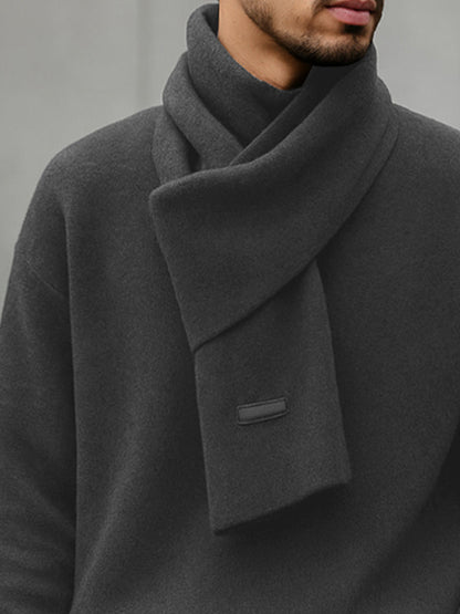 Essential Simple Knit Sweater and Scarf Set