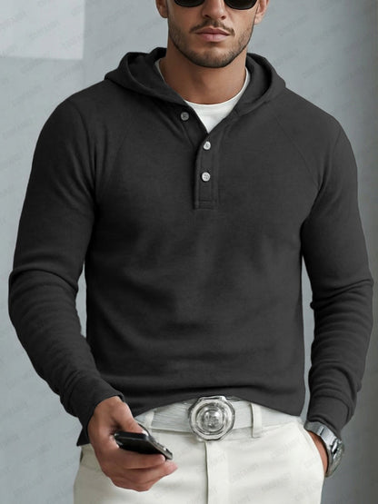Timeless Design Half-Button Hoodie