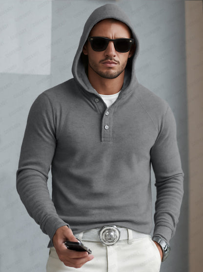 Timeless Design Half-Button Hoodie