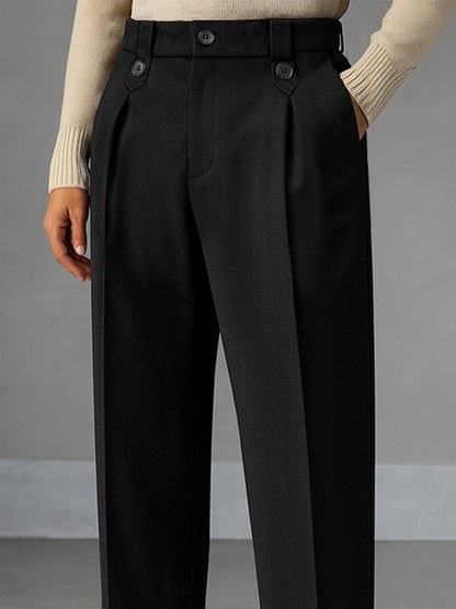 Essential Designer Structured Dress Pants