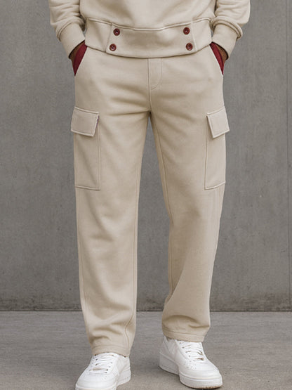 Urban Casual Color Block Sweatsuit Set