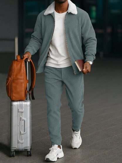 Classic Corduroy Jacket and Pants Set