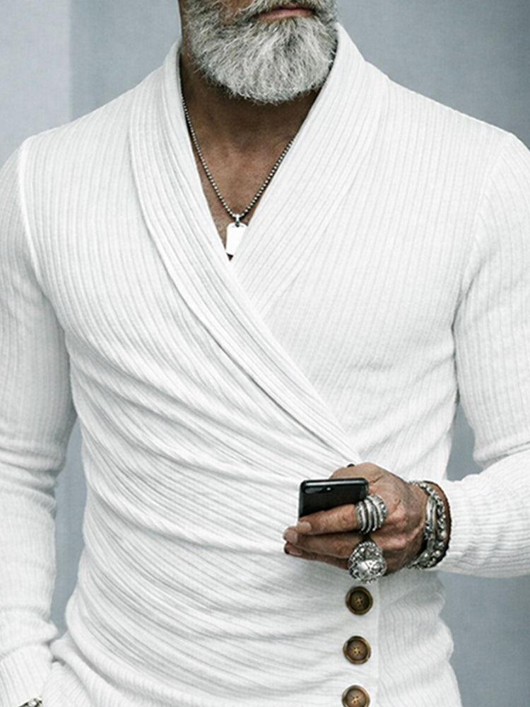 Stylish Designer Textured Stretch Undershirt