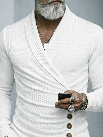 Stylish Designer Textured Stretch Undershirt