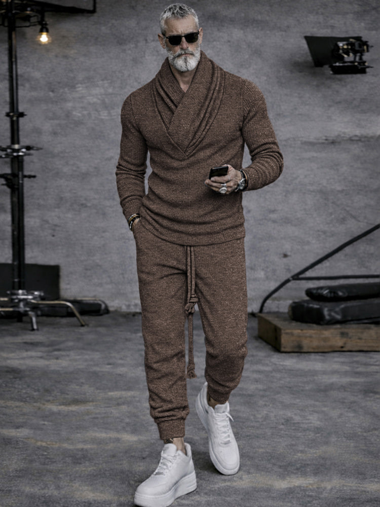 Casual Street Style Knit Matching Sets