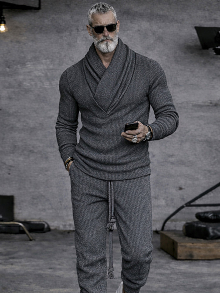 Casual Street Style Knit Matching Sets