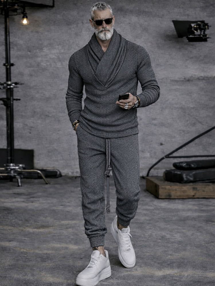 Casual Street Style Knit Matching Sets