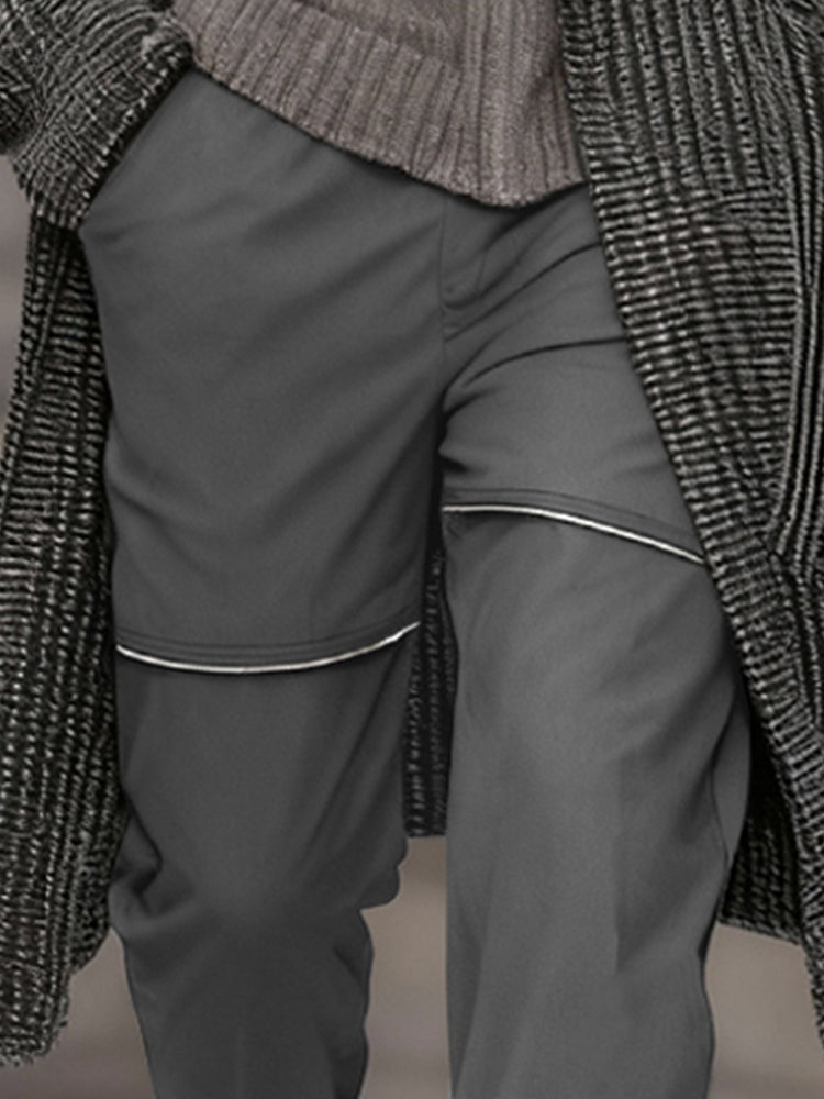 Stylish Zip Decoration Casual Pants