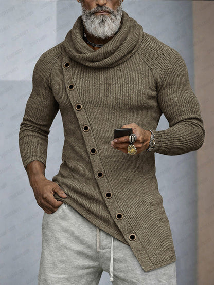 Stylish Sim Fit Cowl Neck Knit Top