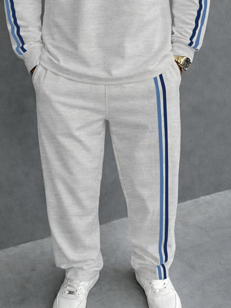Sporty Contrast Stripe Webbing Matching Set