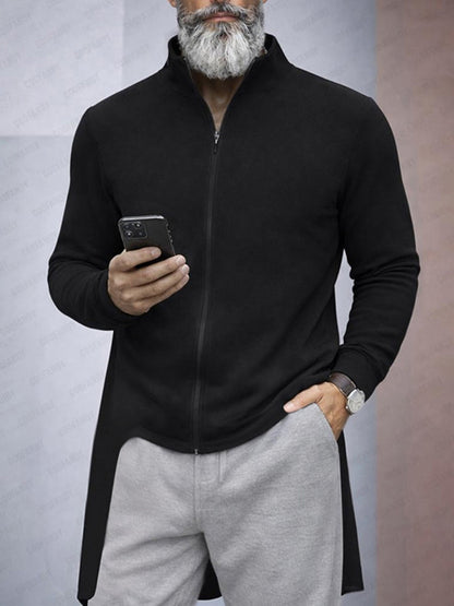 Unique Asymmetrical Hem Shirt Jacket