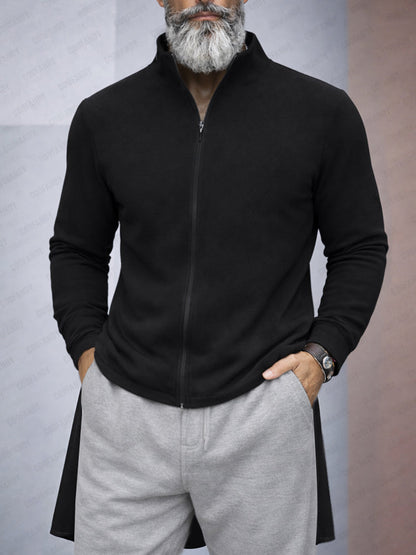 Unique Asymmetrical Hem Shirt Jacket