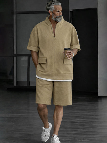Essential Sporty Short Sleeves Top and Shorts Set