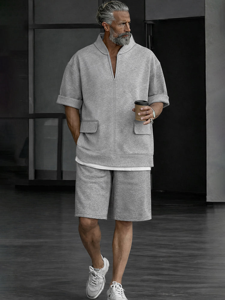 Essential Sporty Short Sleeves Top and Shorts Set