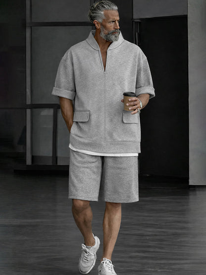 Essential Sporty Short Sleeves Top and Shorts Set