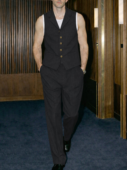 Business Casual Vest Pants Matching Set