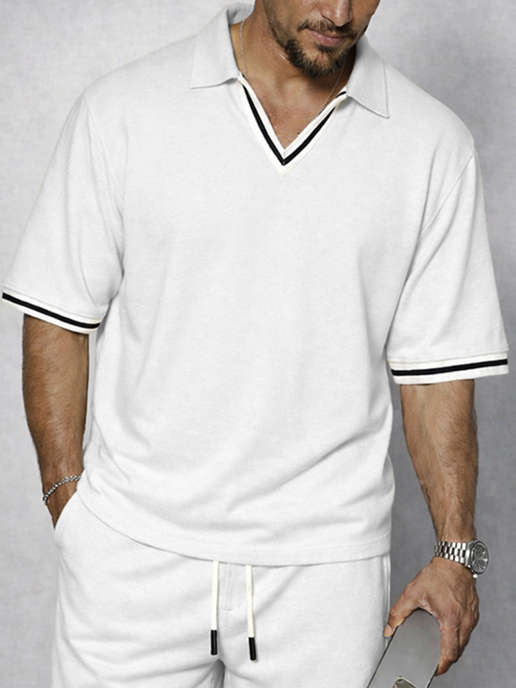 Sporty Stripe Trim Matching Set