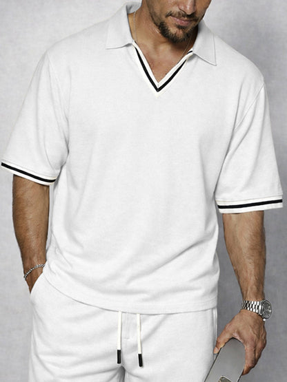Sporty Stripe Trim Matching Set