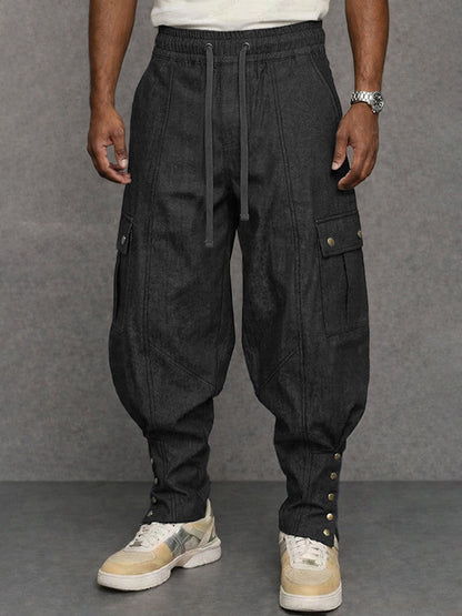 Stylish 100% Cotton Harem Cargo Jogger Pants
