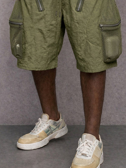 Utility Breathable Mesh Pocket Cargo Shorts