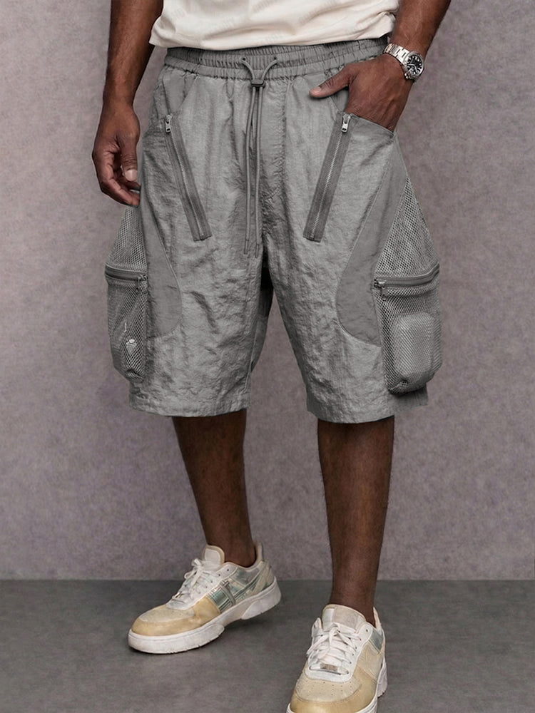 Utility Breathable Mesh Pocket Cargo Shorts