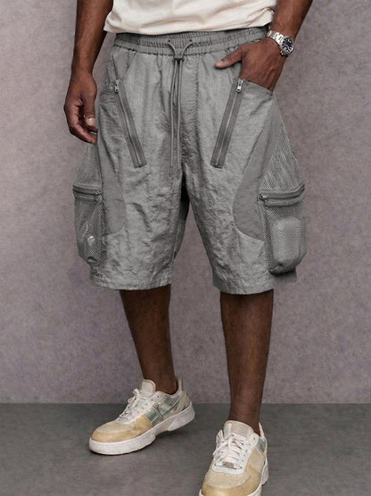 Utility Breathable Mesh Pocket Cargo Shorts