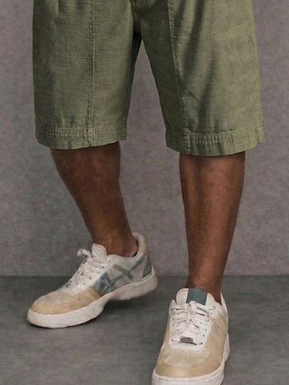 Unique 100% Cotton High Waist Button Shorts