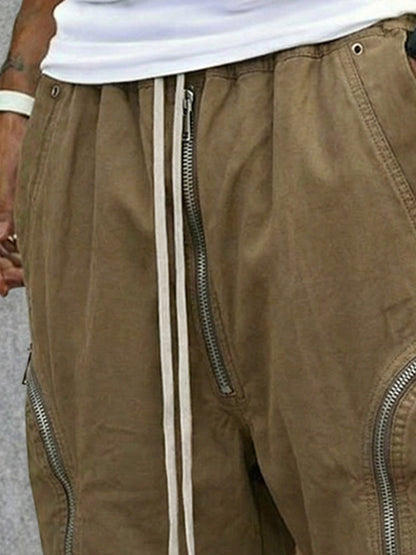 Utility Casual Cotton Drawstring Cargo Shorts