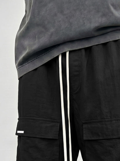 Unique String Design 100% Cotton Cargo Shorts