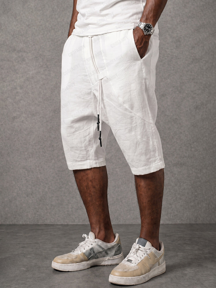 Stylish 100% Cotton Drop Crotch Shorts