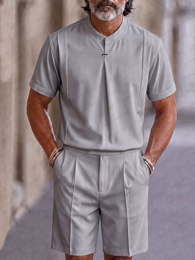 Modern Minimalist T-Shirt Shorts Set