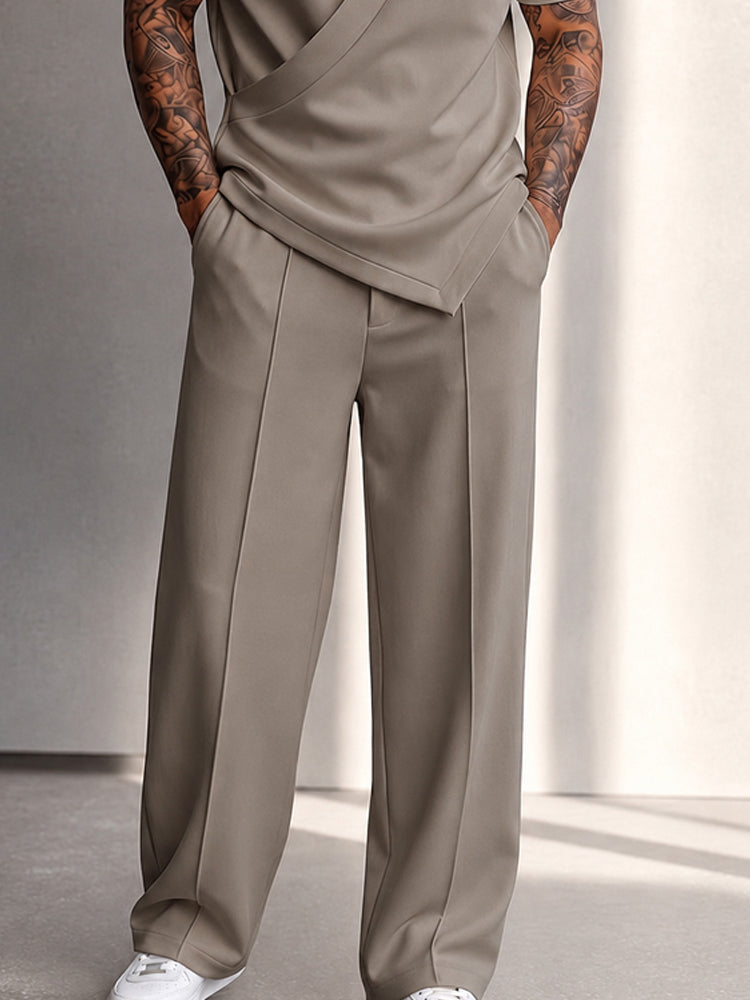 Minimalist Urban Shirt Pants Matching Set