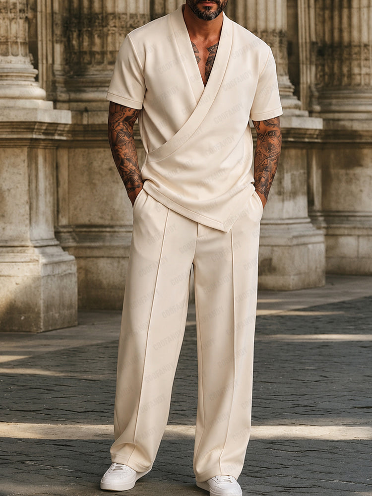 Minimalist Urban Shirt Pants Matching Set
