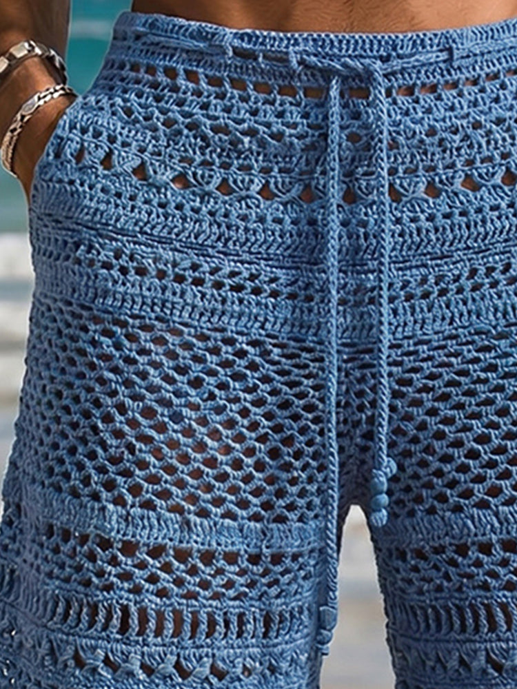 Resort Ready Knit Crochet Beach Shorts