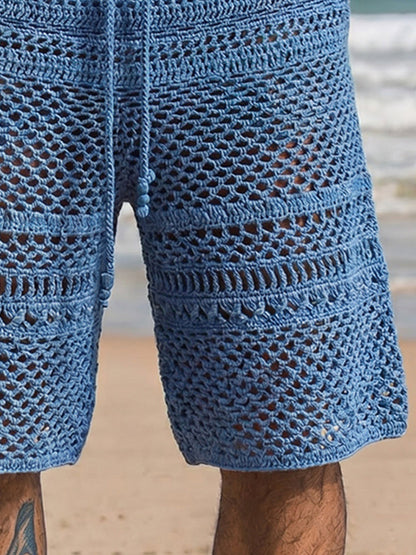 Resort Ready Knit Crochet Beach Shorts